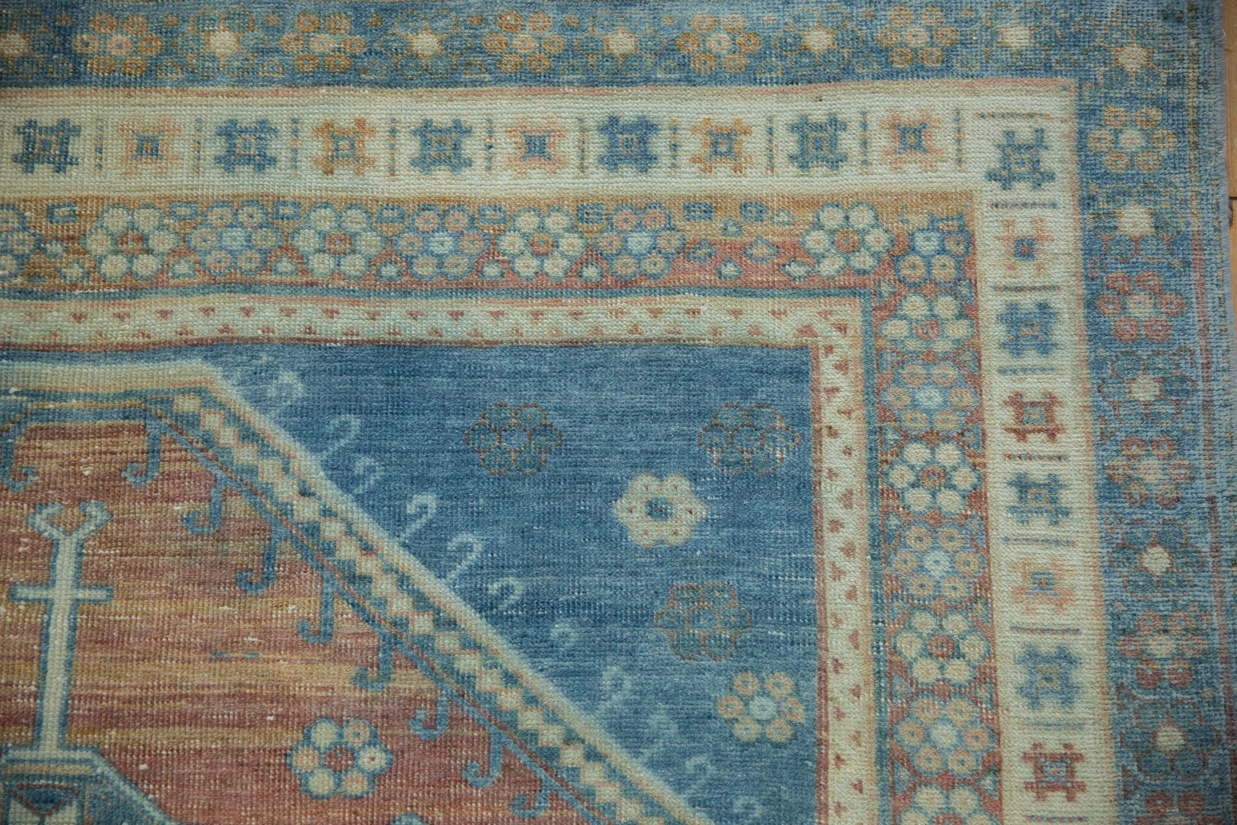 5x6.5 Vintage Distressed Caucasian Rug