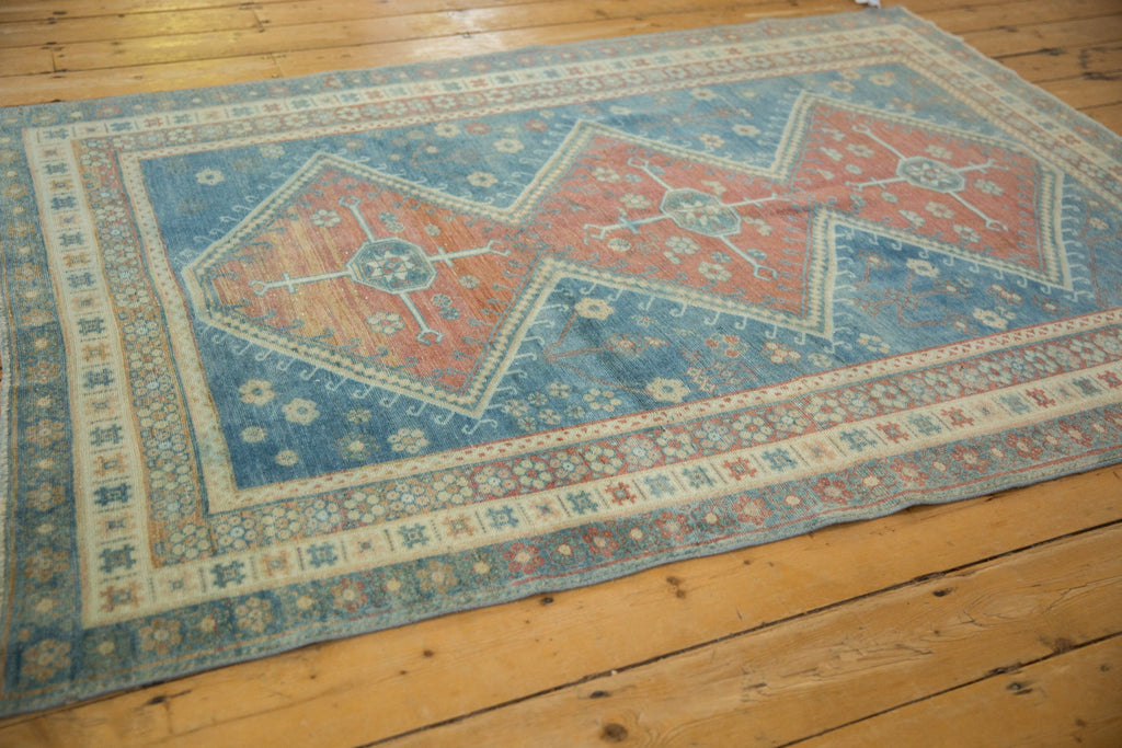 5x6.5 Vintage Distressed Caucasian Rug