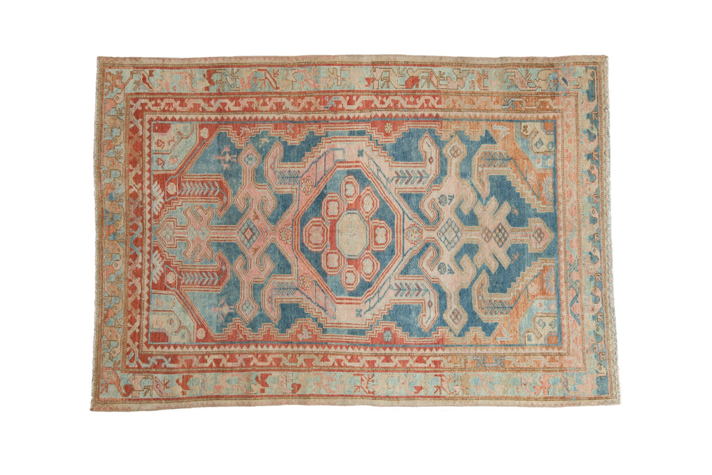 4x6 Vintage Distressed Malayer Rug