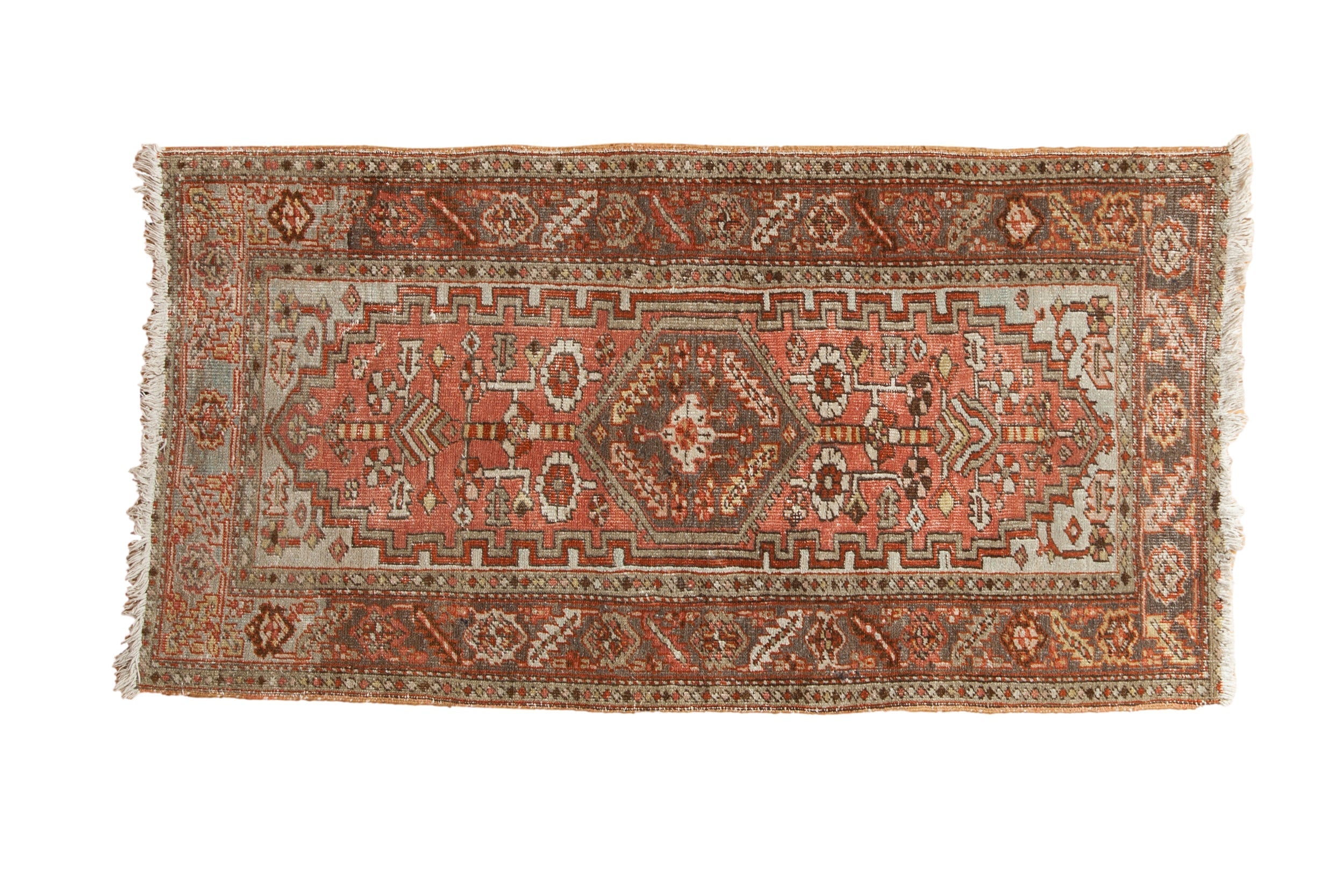 3x5.5 Vintage Distressed Heriz Rug
