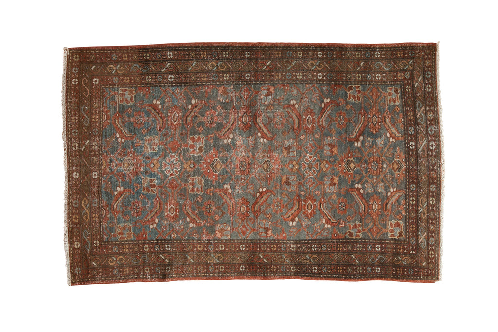 4x6.5 Vintage Distressed Malayer Rug