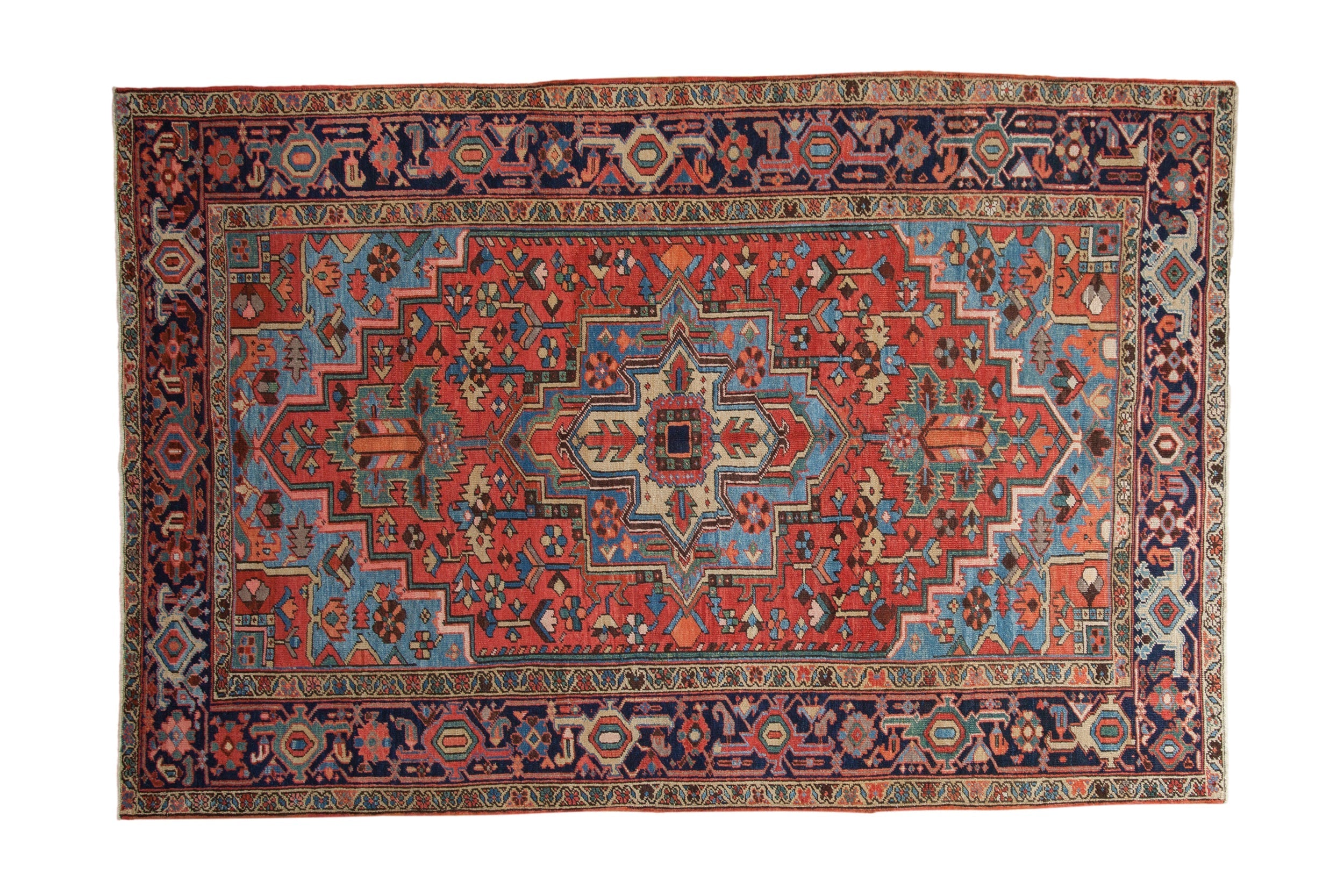 6x9 Antique Heriz Carpet
