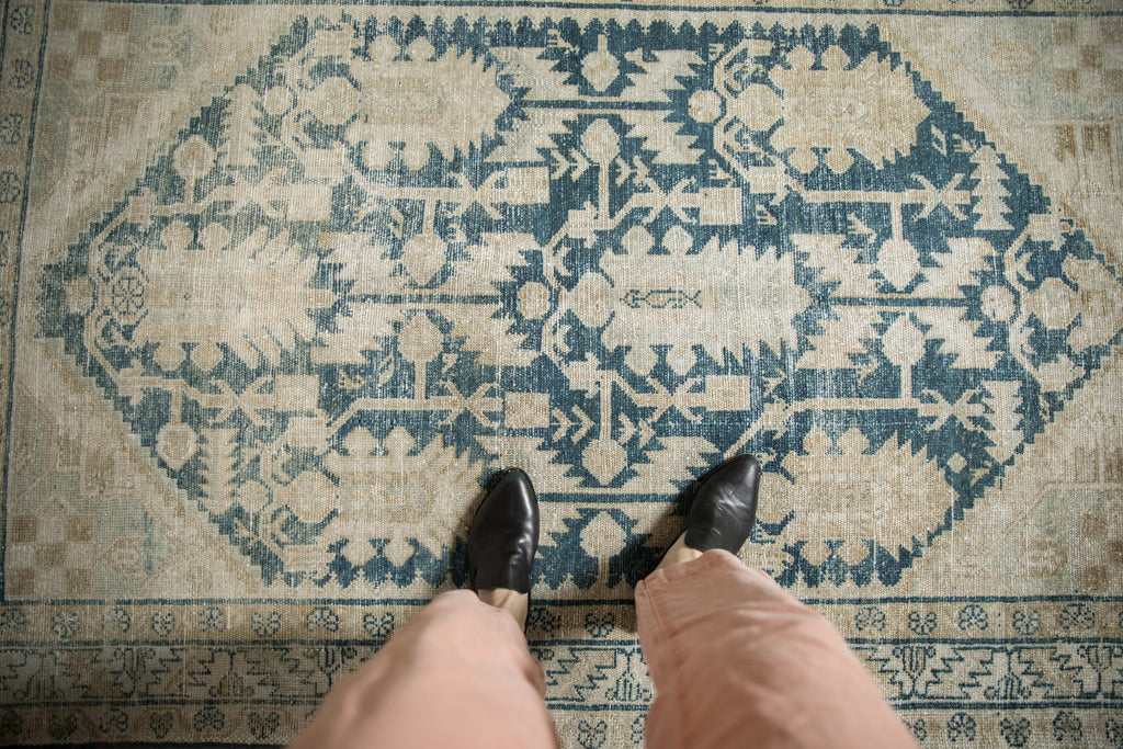 4x6.5 Vintage Distressed Hamadan Rug