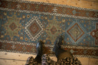 3x14.5 Vintage Distressed Karaja Rug Runner