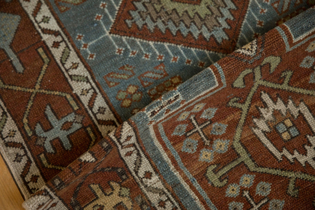 3x14.5 Vintage Distressed Karaja Rug Runner
