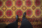 7x9.5 Vintage Daulatabad Carpet