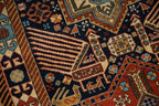 3.5x5.5 Vintage Romanian Akstafa Design Rug