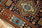 3.5x5.5 Vintage Romanian Akstafa Design Rug