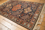4x6.5 Vintage Romanian Akstafa Design Rug
