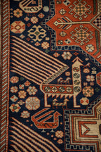 4x6.5 Vintage Romanian Akstafa Design Rug