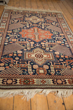 4x6.5 Vintage Romanian Akstafa Design Rug
