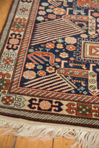 4x6.5 Vintage Romanian Akstafa Design Rug