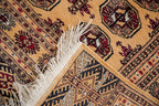 4x6.5 Vintage Pakistani Bokhara Design Rug