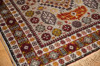 4x5.5 Vintage Romanian Shirvan Design Rug
