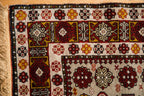 4x5.5 Vintage Romanian Shirvan Design Rug