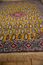 4x6.5 Vintage Romanian Shirvan Design Rug
