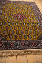 4x6.5 Vintage Romanian Shirvan Design Rug