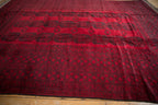 9x12.5 Vintage Afghani Ersari Design Carpet