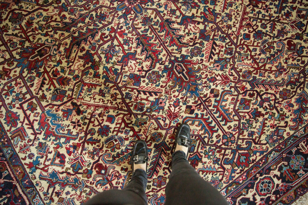 9.5x10 Vintage Mehrivan Square Carpet