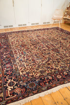 9.5x10 Vintage Mehrivan Square Carpet