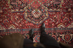 9.5x13 Vintage Ahar Carpet
