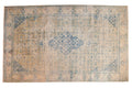9x14.5 Vintage Distressed Bulgarian Herati Design Carpet