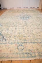 9x14.5 Vintage Distressed Bulgarian Herati Design Carpet