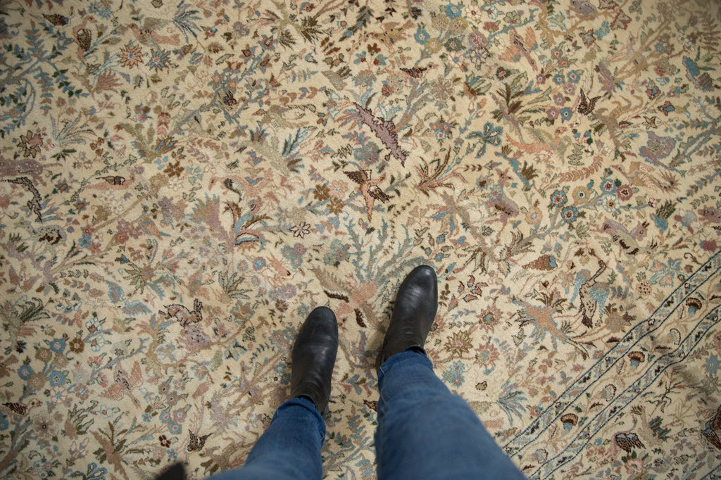 11x11.5 Vintage Tabriz Square Carpet