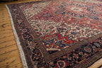11.5x12.5 Vintage Heriz Square Carpet