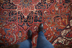 9x12 Vintage Heriz Carpet
