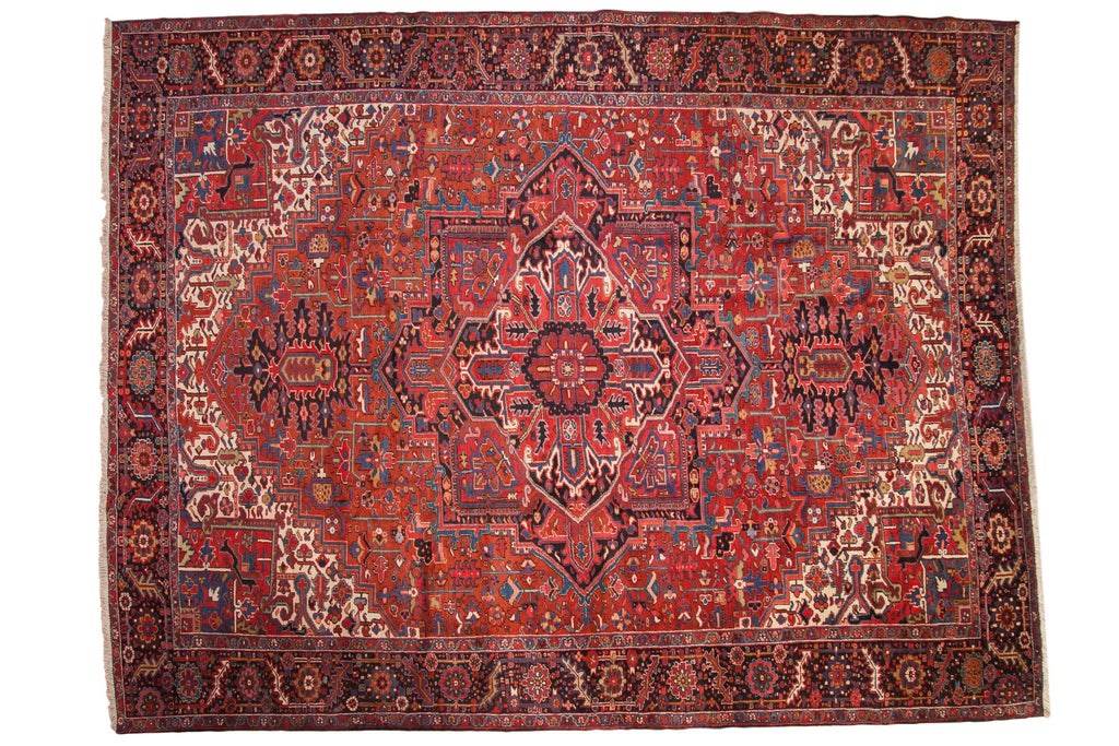 11x14.5 Vintage Heriz Carpet
