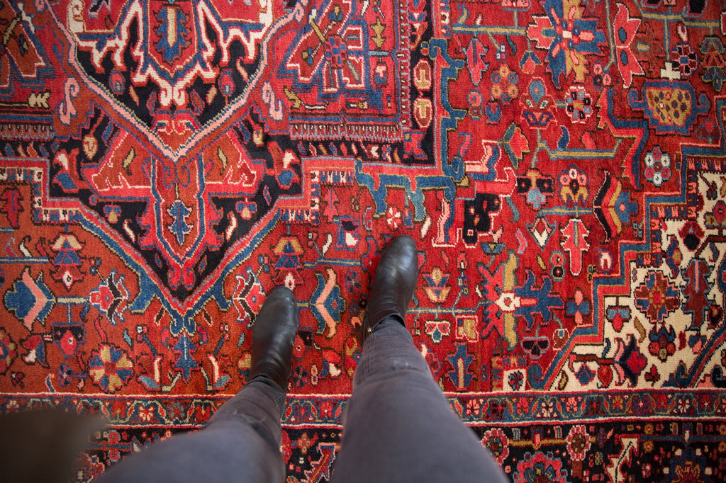 11x14.5 Vintage Heriz Carpet