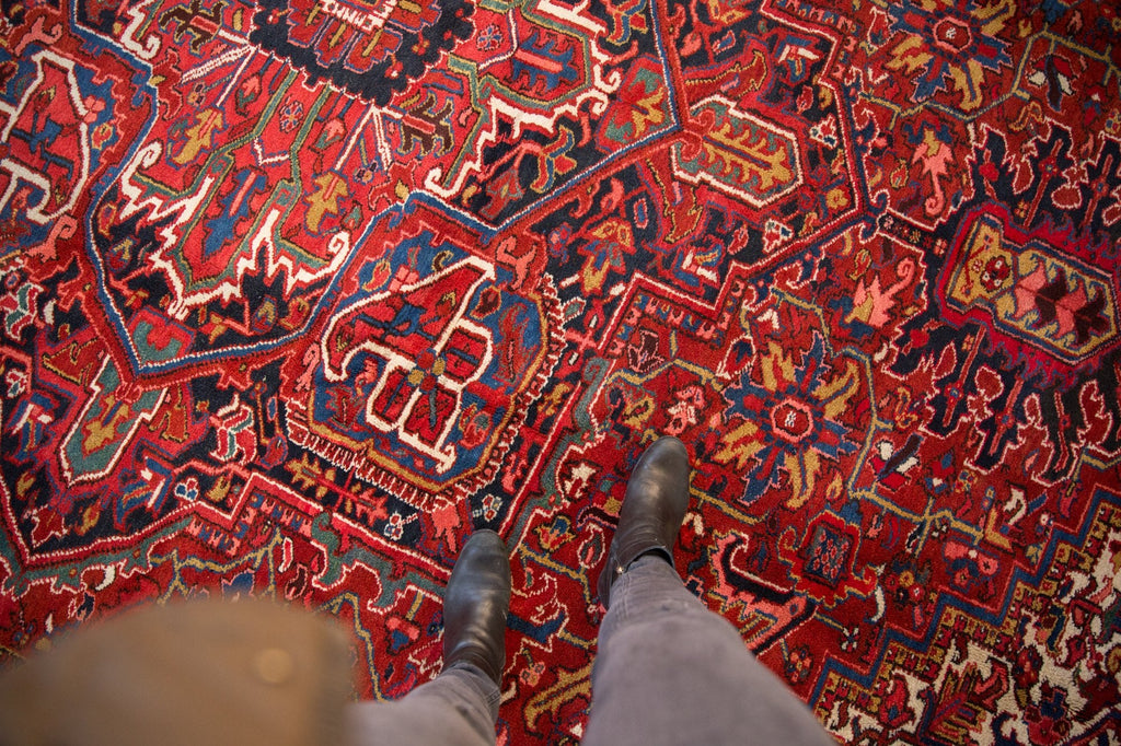 10.5x14.5 Vintage Heriz Carpet
