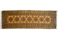 2.5x9.5 Vintage Daulatabad Rug Runner