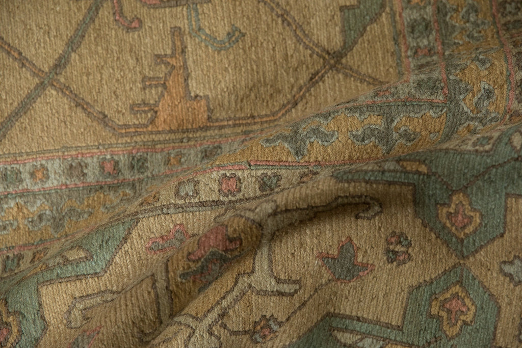 10x13.5 New Tea Washed Indian Soumac Design Carpet