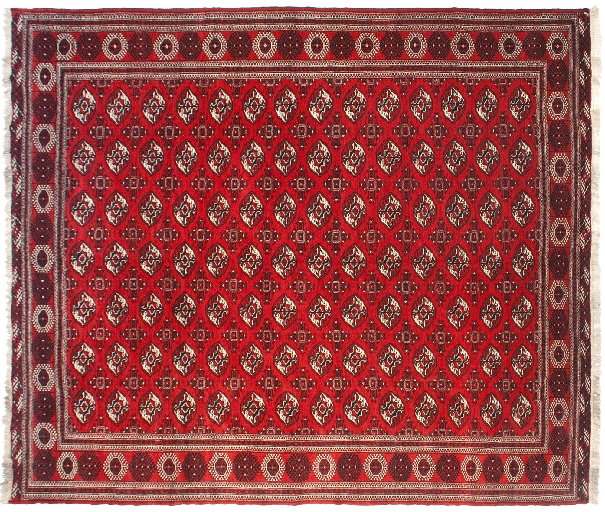 11.5x14 Vintage Bokhara Design Carpet