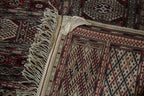 12.5x12.5 Vintage Fine Pakistani Bokhara Design Square Carpet