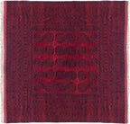 15x15 Vintage Afghani Ersari Design Square Carpet