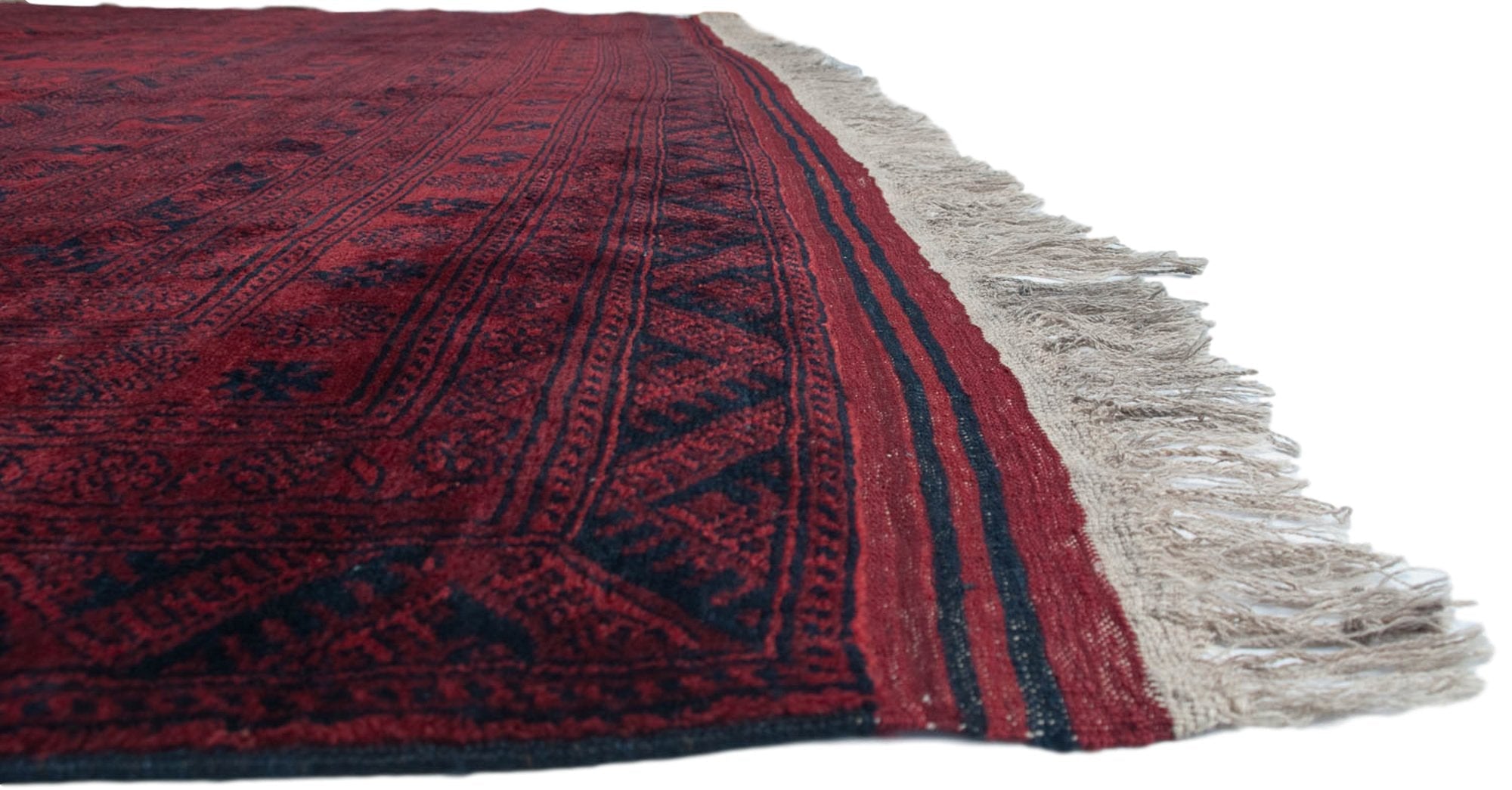 15x15 Vintage Afghani Ersari Design Square Carpet