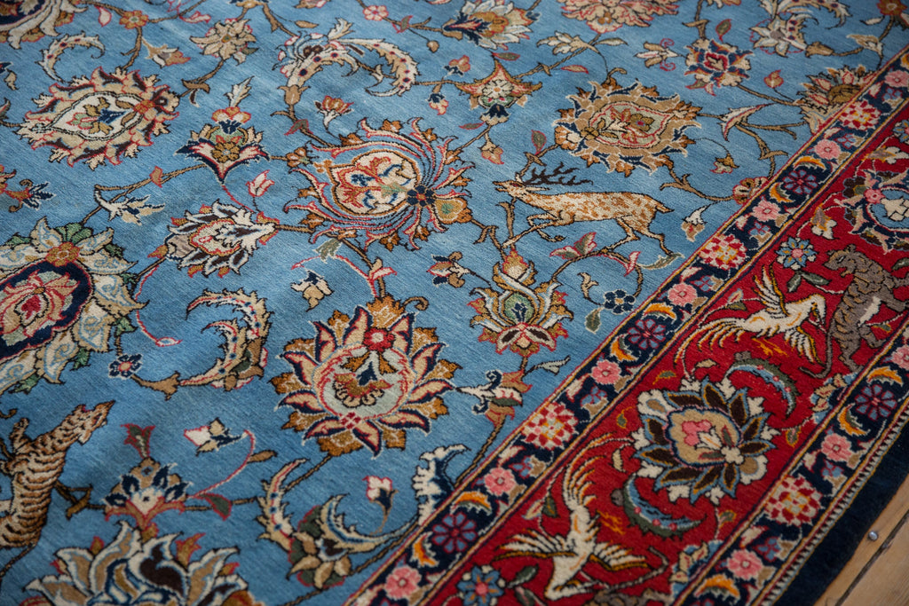 8.5x13 Vintage Qom Carpet