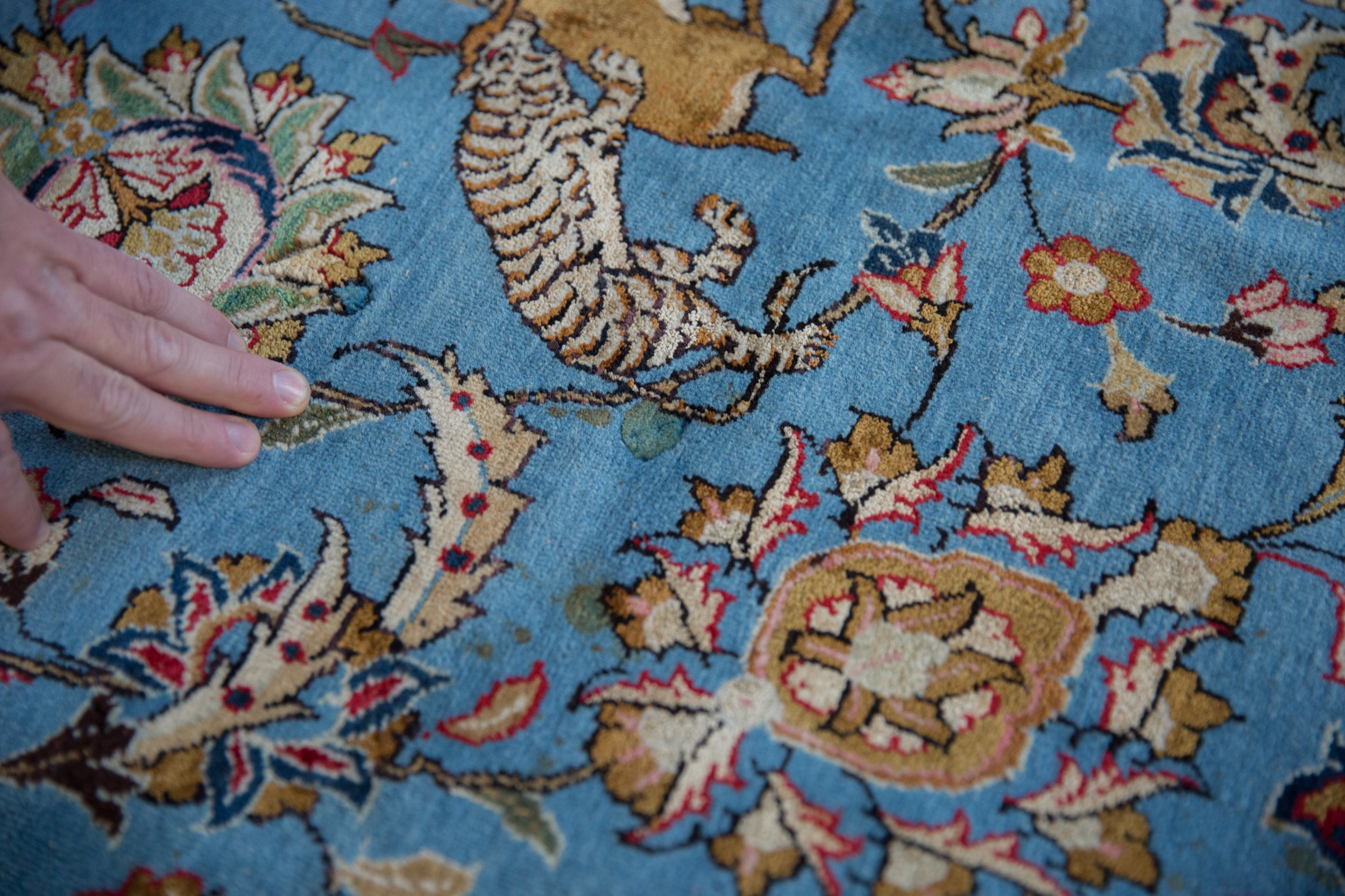 8.5x13 Vintage Qom Carpet