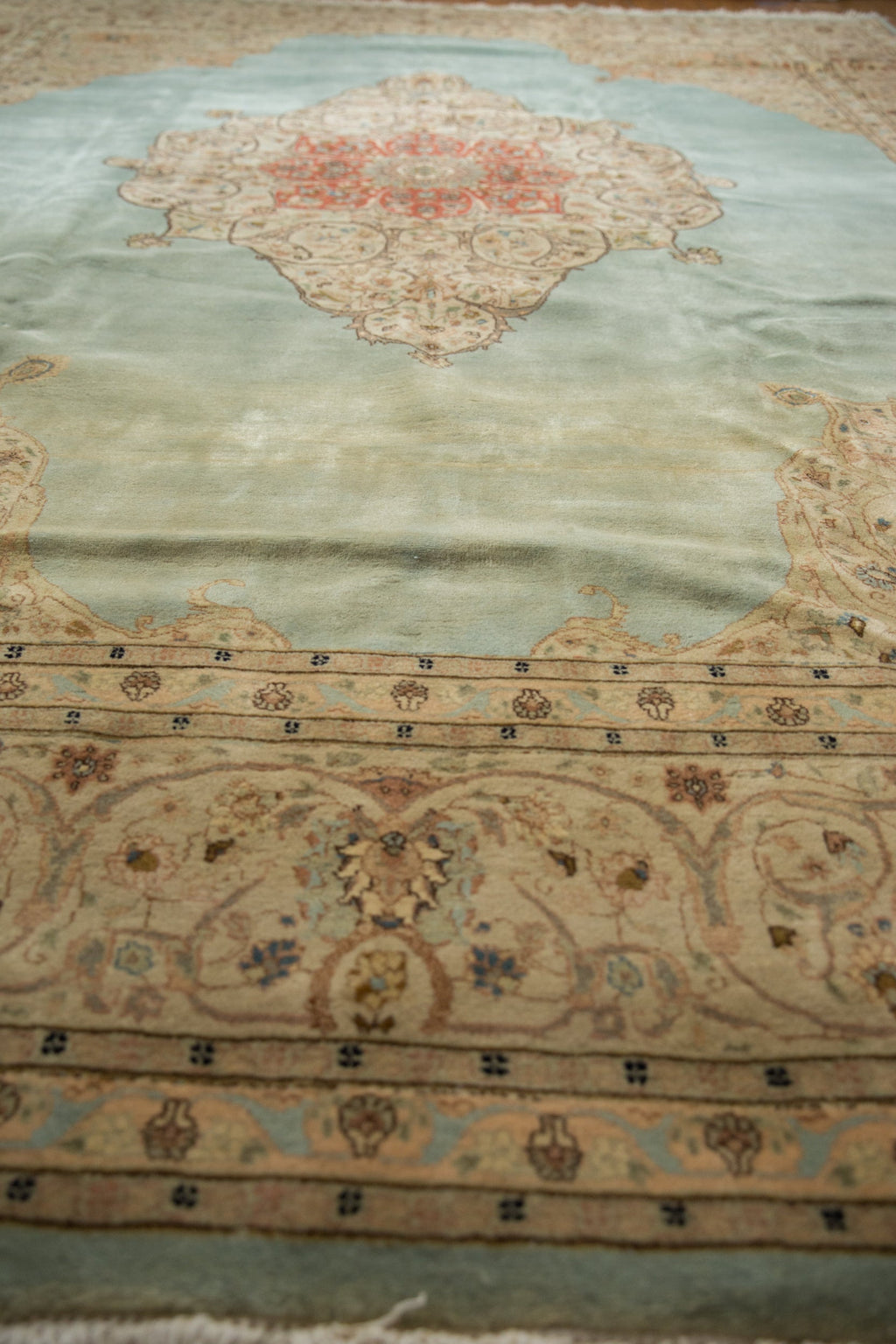 11x14 Vintage Tabriz Carpet