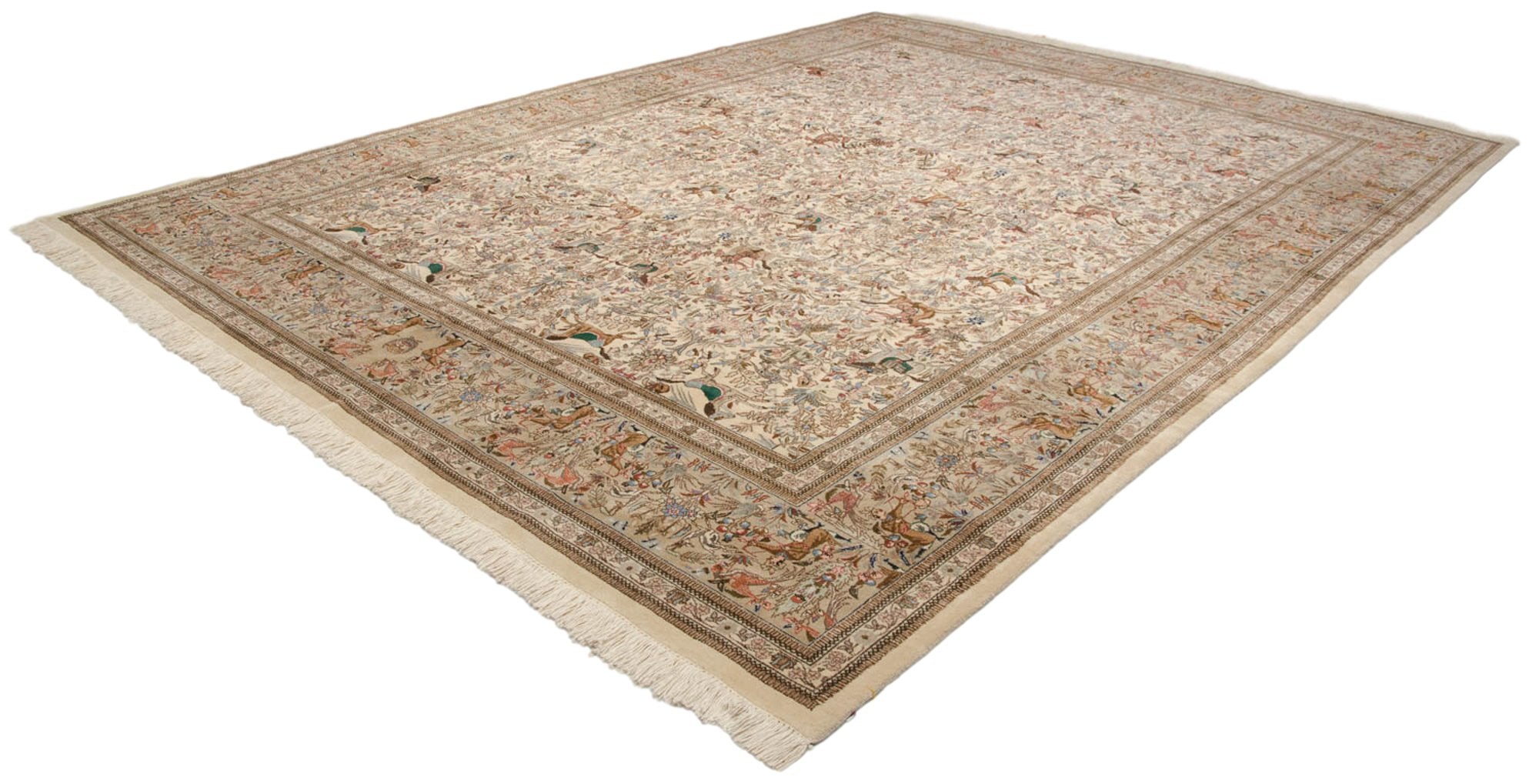 11x15 Vintage Tabriz Carpet