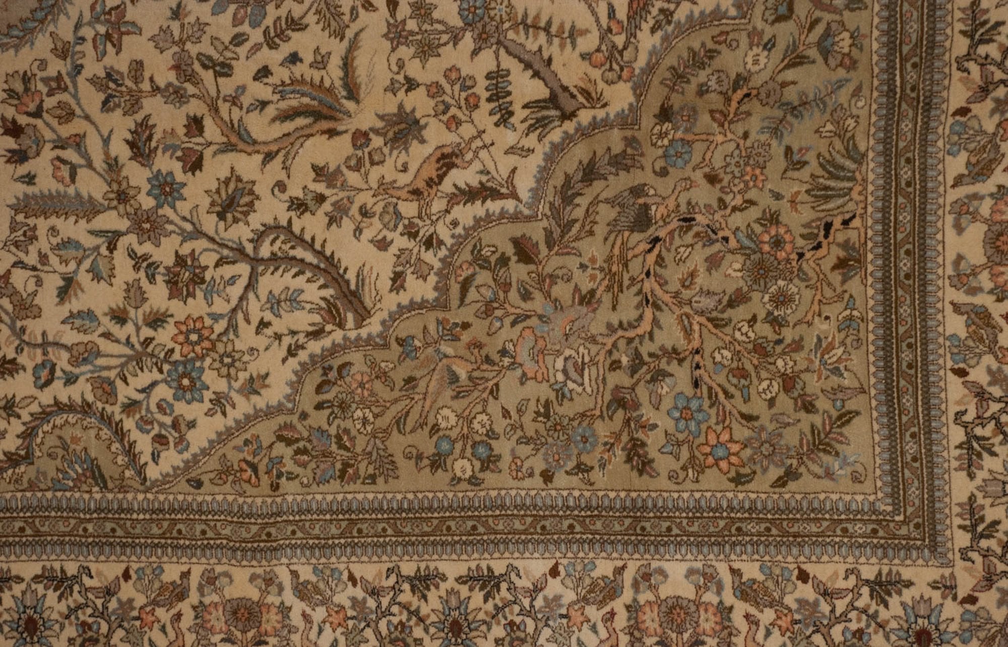 10.5x16 Vintage Tabriz Carpet