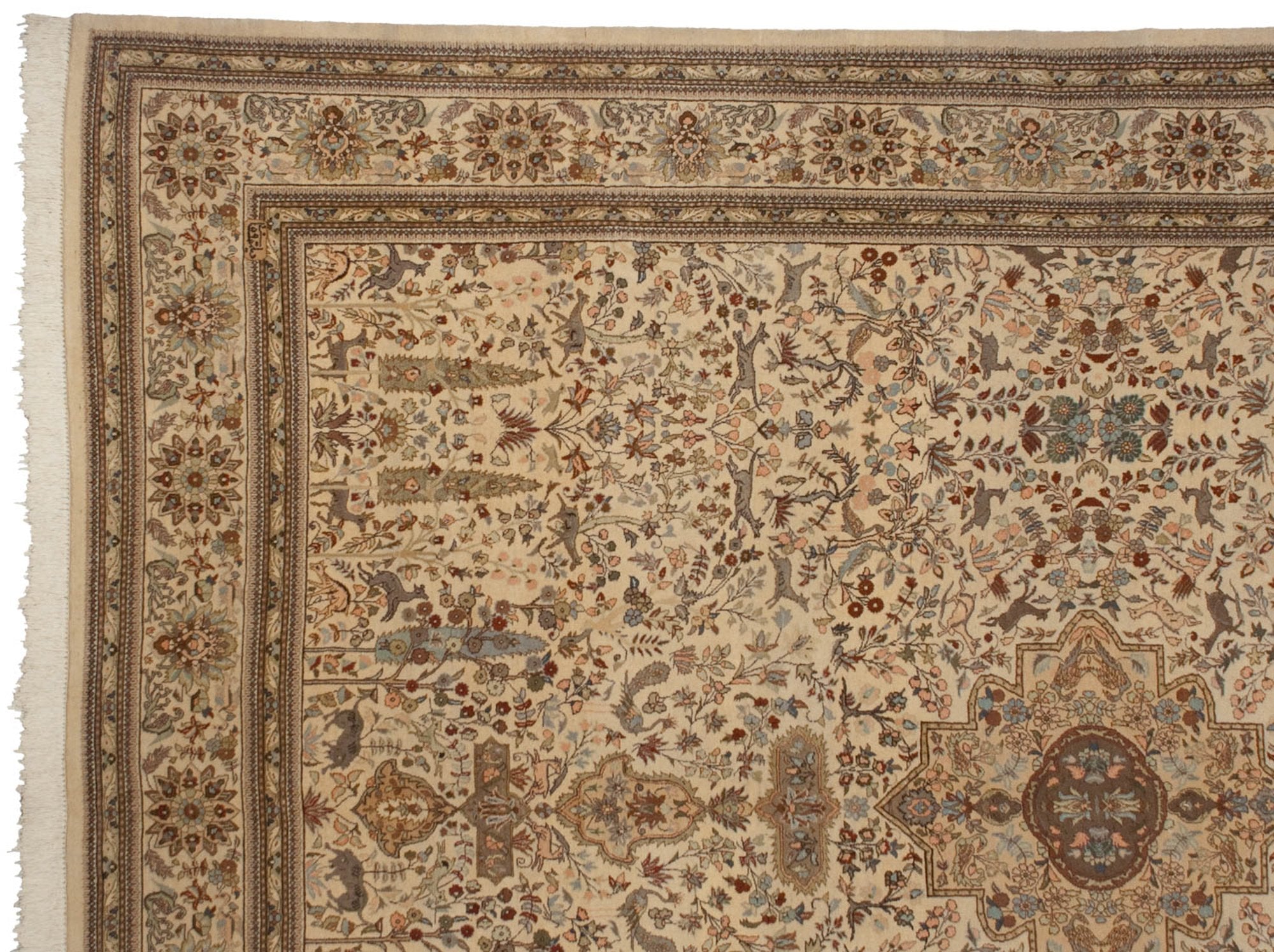 11.5x15.5 Vintage Tabriz Carpet