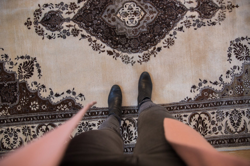 6.5x9 Vintage Tabriz Carpet