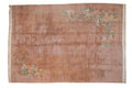 RESERVED 8.5x12 Vintage Japanese Art Deco Design Carpet