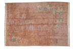 RESERVED 8.5x12 Vintage Japanese Art Deco Design Carpet