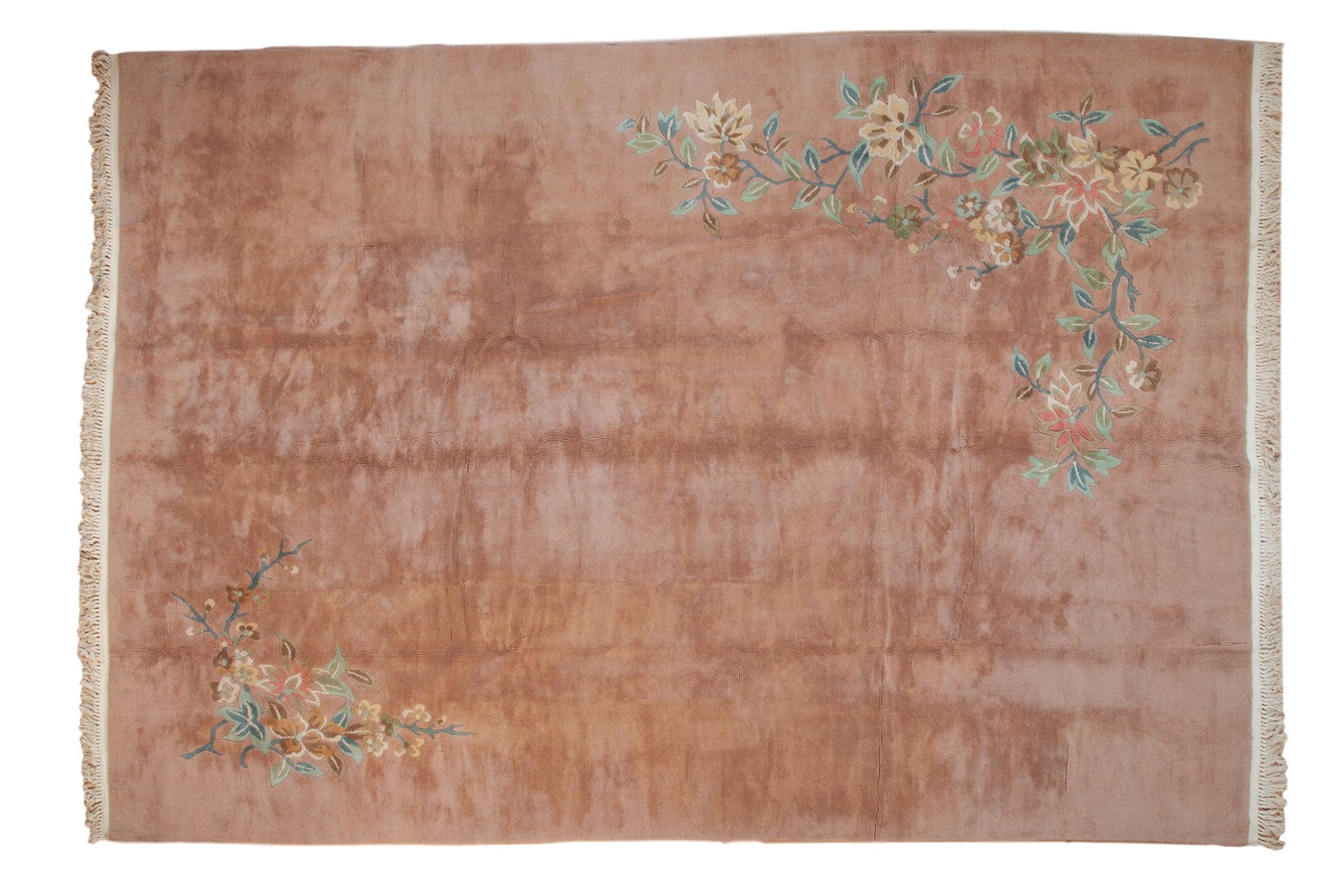 RESERVED 8.5x12 Vintage Japanese Art Deco Design Carpet