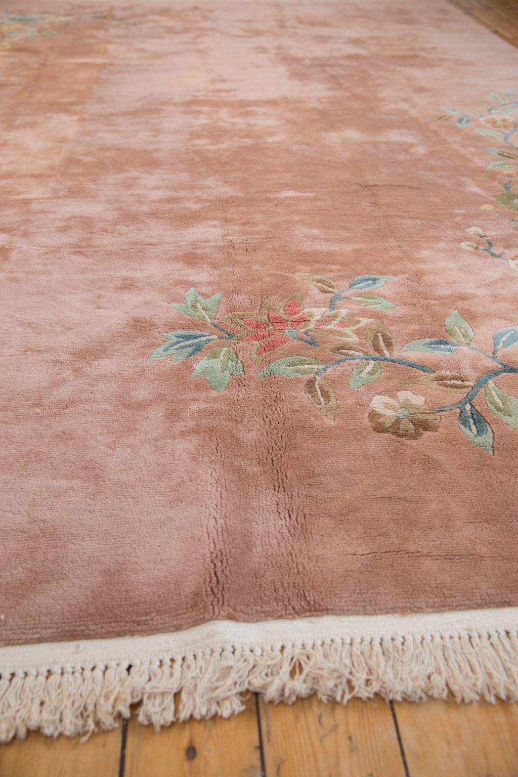 RESERVED 8.5x12 Vintage Japanese Art Deco Design Carpet
